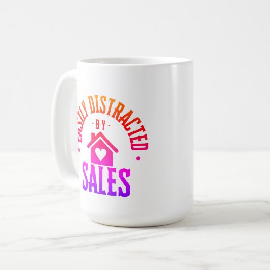 Mug Graphique de l'immobilier drôle (Devant gauche)