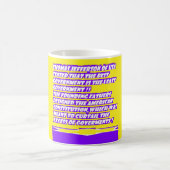 Mug Graphique de message de mots sur AMERICA (Centre)