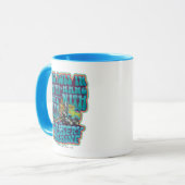 Mug Graphique de mousse de la machine de mystère super (Devant gauche)