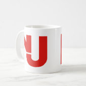 Mug Graphique de NJ (rouge) (Devant gauche)