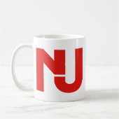 Mug Graphique de NJ (rouge) (Gauche)