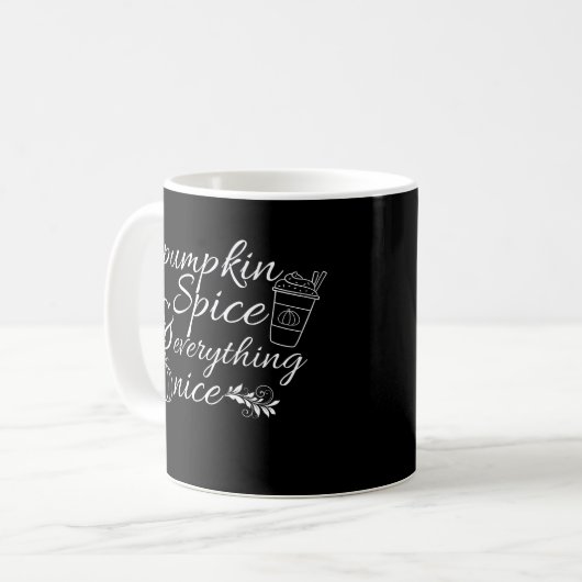 Mug Graphique de patchs Citrouille mignon (Devant gauche)