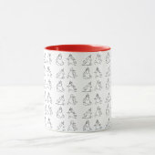 Mug Graphique de posture de yoga humoristique (Centre)