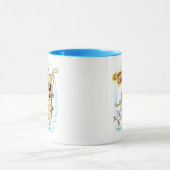 Mug Graphique de rire de vache et de poulet (Centre)