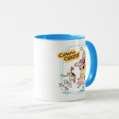 Mug Graphique de rire de vache et de poulet (Devant droit)