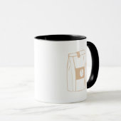 Mug Graphique de sac à café (Devant droit)