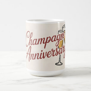 Mug Graphique de script de célébration d'anniversaire 