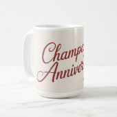 Mug Graphique de script de célébration d'anniversaire (Devant gauche)