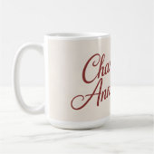 Mug Graphique de script de célébration d'anniversaire (Gauche)