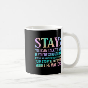 Mug Graphique de sensibilisation au suicide et de sout