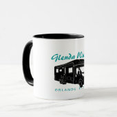 Mug Graphique de silhouette de la classe C Motorhome (Devant gauche)