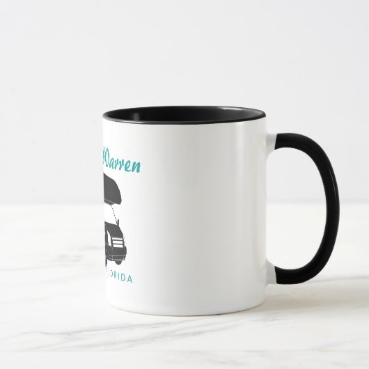 Mug Graphique de silhouette de la classe C Motorhome (Droite)