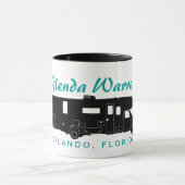 Mug Graphique de silhouette de la classe C Motorhome (Centre)
