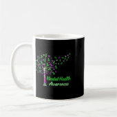 Mug Graphique de soutien des rubans d'arbre de sensibi (Gauche)