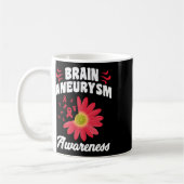Mug Graphique de support du ruban de la fleur de sensi (Gauche)