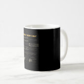 Mug Graphique de théorie de la musique (Devant droit)