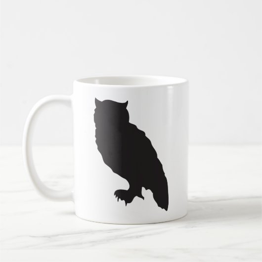 Mug Graphique de vecteur élégant de silhouette de noir (Gauche)