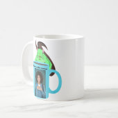 Mug graphique d'écureuil humain amusant (Devant gauche)
