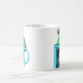 Mug graphique d'écureuil humain amusant (Centre)