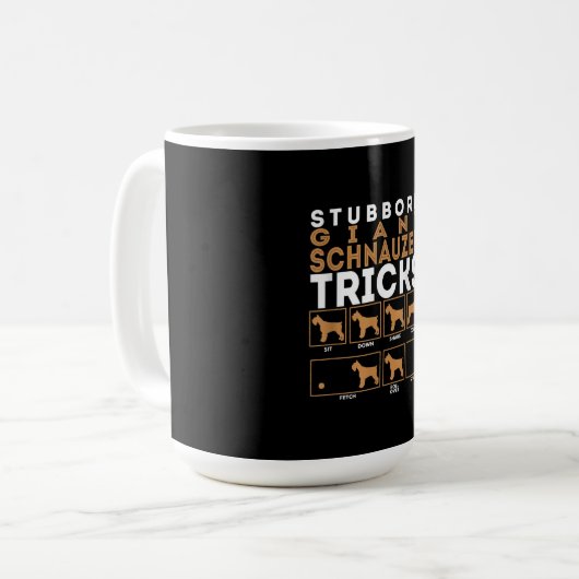 Mug Graphique des Trucs de Chien Schnauzer, un géant t (Devant gauche)