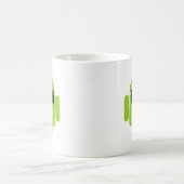 Mug Graphique d'icône de robot Android formel (Centre)