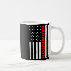 Mug Graphique Drapeau États-Unis Badminton Joueur de B