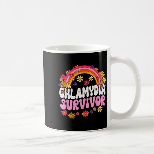 Mug Graphique drôle de survivant de Chlamydia (Droite)