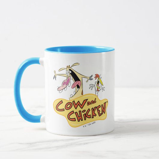 Mug Graphique du logo de la vache et du poulet (Gauche)
