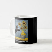 Mug Graphique en mème de chats de tournesol (Devant gauche)