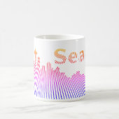 Mug Graphique en silhouette de Seattle (Centre)