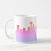 Mug Graphique en silhouette de Seattle (Gauche)