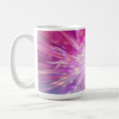 Mug Graphique énergétique abstrait rose et bleu néon (Gauche)
