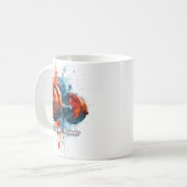 Mug Graphique et texte colorés (Devant gauche)