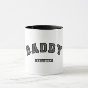 Mug Graphique établie cuir gris Papa