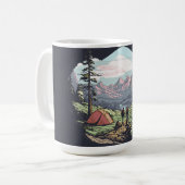 Mug Graphique extérieur unique, rétrographique/vintage (Devant gauche)