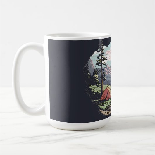 Mug Graphique extérieur unique, rétrographique/vintage (Gauche)