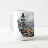 Mug Graphique extérieur unique, rétrographique/vintage (Devant gauche)