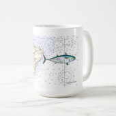 Mug Graphique Faux Albacore Montauk (Devant droit)