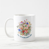 Mug Graphique Floral & Slogan (Gauche)