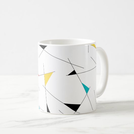 Mug Graphique géométrique moderne, tendance, simple et (Devant droit)