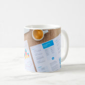 Mug Graphique graphique finance données financières (Devant droit)