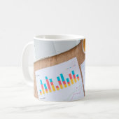 Mug Graphique graphique finance données financières (Devant gauche)