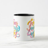 Mug "Graphique joyeux dynamique" (Centre)