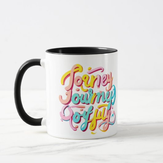 Mug "Graphique joyeux dynamique" (Gauche)