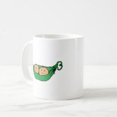Mug Graphique jumeau de cosse (Devant gauche)