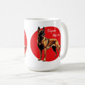 Mug Graphique malinois belge (Devant droit)