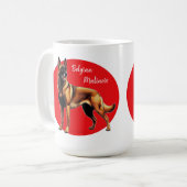 Mug Graphique malinois belge (Devant gauche)