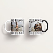 Mug Graphique minimal moderne 2 photo noir et blanc
