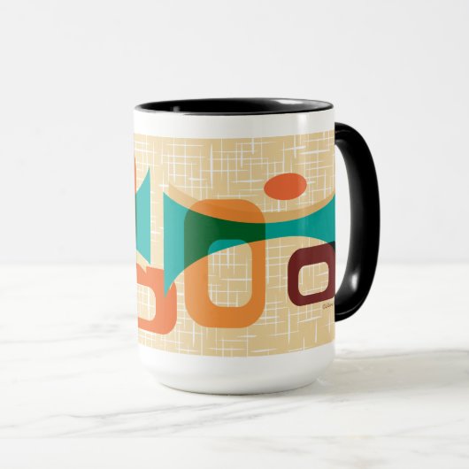 Mug Graphique moderne du milieu du siècle (Devant droit)