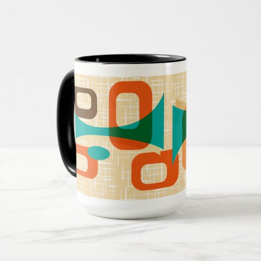 Mug Graphique moderne du milieu du siècle (Devant gauche)